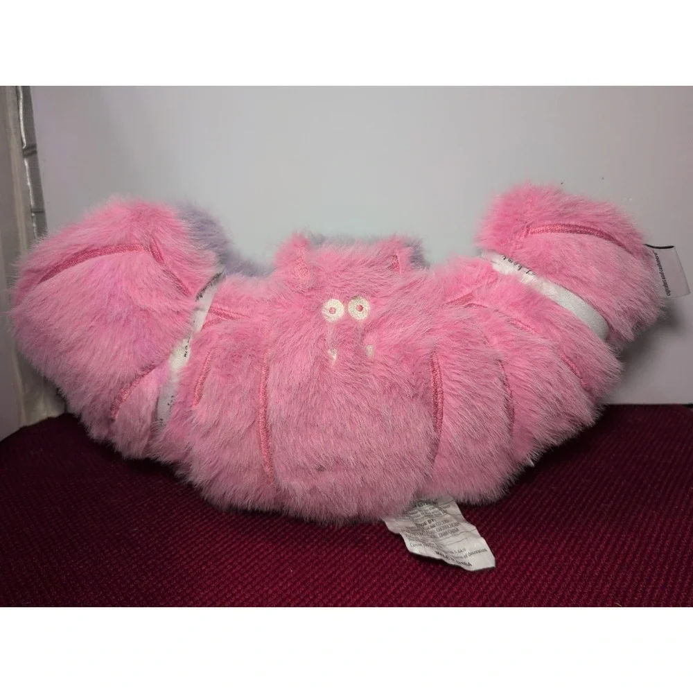 Cupcakes & Cashmere Halloween Pastel Faux Fur Bat Pillows Pink & Purple Bats 2